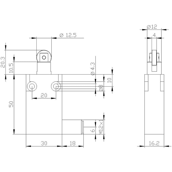 Siemens 3SE54130CD201EB1 3SE5413-0CD20-1EB1 Pysäytyskytkin 240 V 6 A IP67 1 kpl 1 kpl
