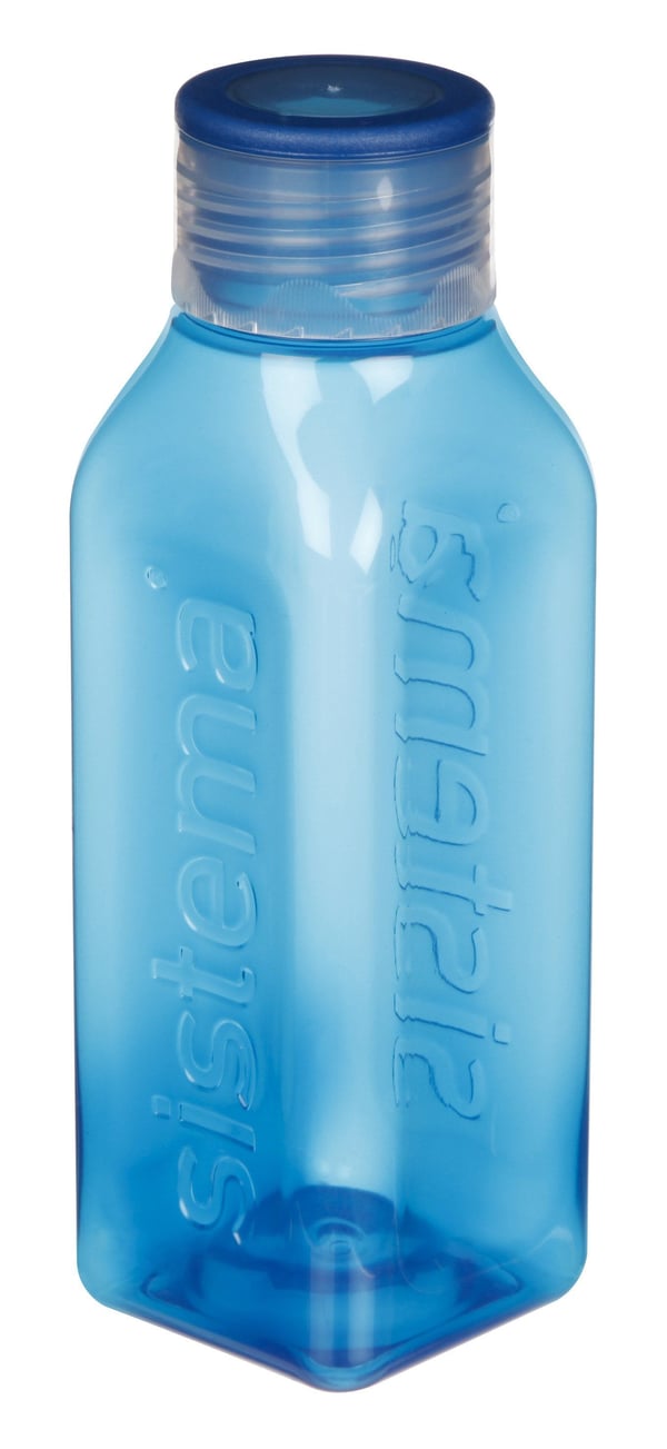 Sistema Small Square Bottle 475 ml Ocean blue