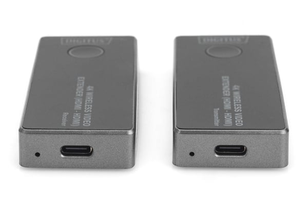 Digitus DS-55323 langaton HDMI-jatkosarja 30 m 4K/30 Hz, musta/hopea