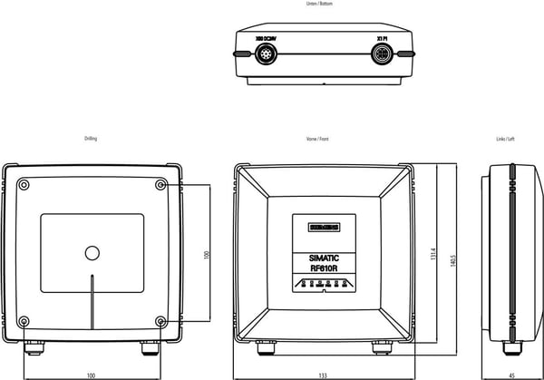 Siemens 6GT2811-6BC10-1AA0, 133 mm, 133 mm, 45 mm, 133 mm, 500 g