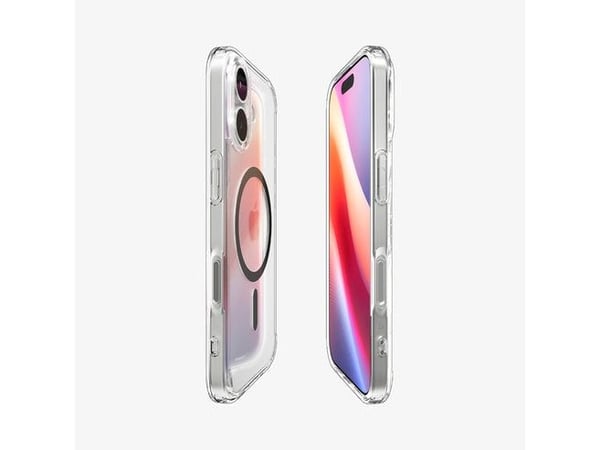 Spigen Ultra Hybrid (MagFit), Etui, Apple, iPhone 17, 16 cm (6.3"), Grafitt, Gjennomsiktig
