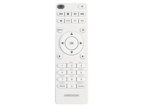 Medion MD 89289 internetradio DAB+ stereo FM WLAN Bluetooth, valkoinen