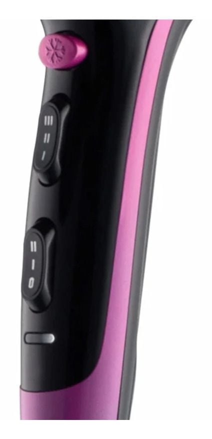 Zelmer ZHD8360 hårtork 2400 W med diffuser, svart-rosa