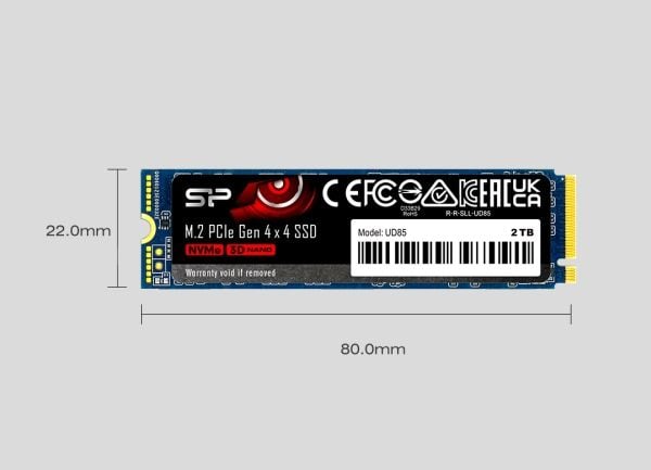 SILICON POWER UD85 - SSD - 1 TB - intern - M.2 2280 - PCIe 4.0 x4 (NVMe)