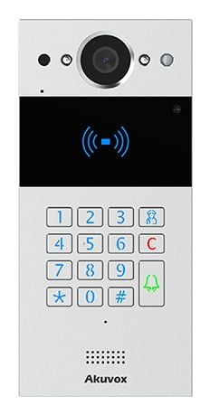 Akuvox R20K-2 - IP-porttelefonstation - med kamera - kabelansluten - Wiegand
