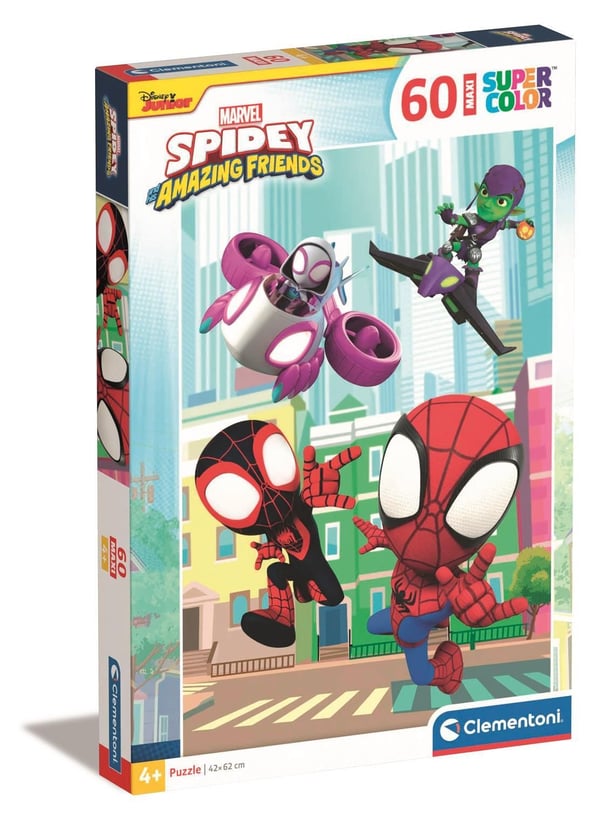 Clementoni Puslespil, Maxi Marvel Spidey and his Amazing, 60 brikker