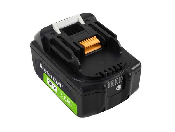 Green Cell PTMA18V3, Akku, 3 ah, 18 V, Makita, Pora, Sähkömonitoimityökalu, Akkuruuvinväännin, Iskuporakone, Hiomakone, LXT BL1830