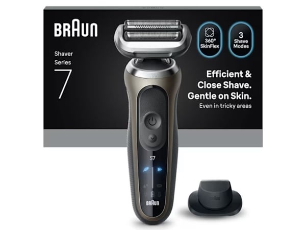 Braun Series 7 72-C1200s, Musta, Pronssi, Ruostumaton teräs, Painikkeet, Normaali, LED, AC/Akku, Sisäänrakennettu akku