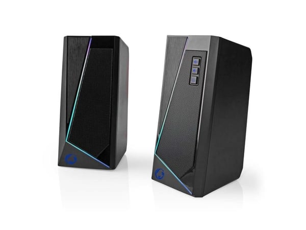 Nedis Gaming GSPR31020BK - Høyttalere - for PC - 2.0-kanal - 6 watt - svart