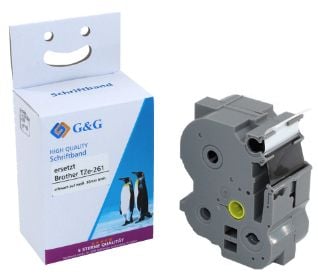 G&G 5T261-TD, Vit, Brother, Brother PTouch 3600 Brother PTouch 900 Brother PTouch 9200DX Brother PTouch 9400 Brother PTouch..., 3,6 cm, 8 m