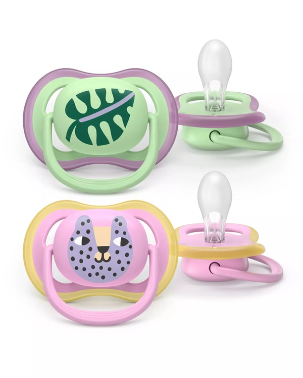 Philips AVENT Pacifier SCF087/13 ultra air, Klassisk napp, Ortodontisk, Silikon, Pojke/flicka, Tål diskmaskin