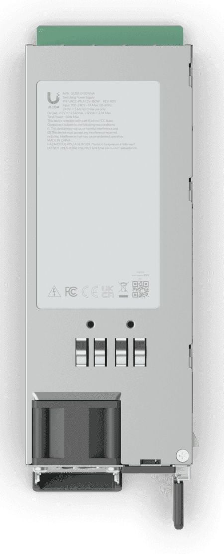 Ubiquiti UACC-PSU-12V-150W, Virtalähde, Sisätila, 100 – 240, 50 - 60 Hz, 150 W, 12 V