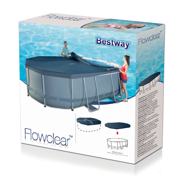 Bestway 58424, Overtrekk, Grå, PVC, Oval, 200 cm, 300 cm