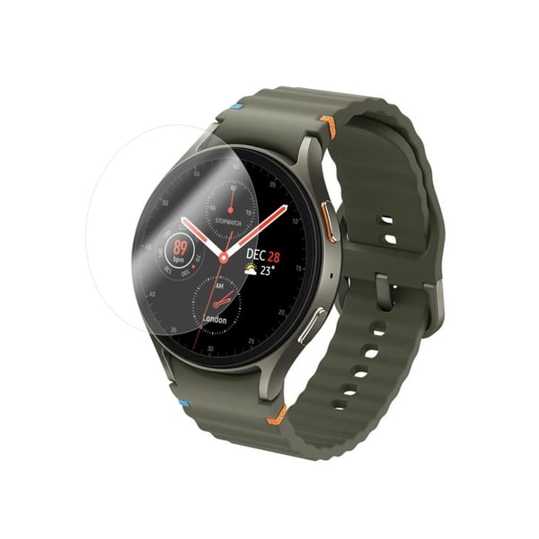 FIXED - Skärmskydd för smart klocka - 40mm - 2.5D - glas - transparent (paket om 2) - för Samsung Galaxy Watch7 (40 mm), Watch8 (40 mm)