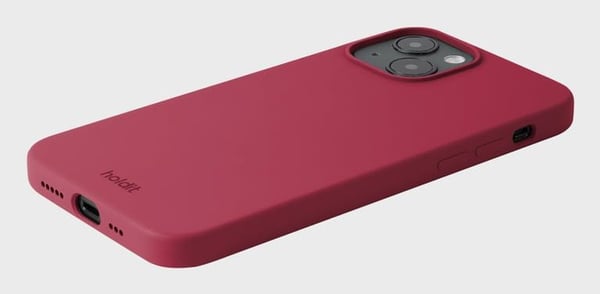Holdit Silicone Case iPhone 17 Pro Red