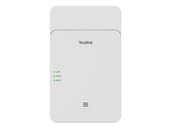 Yealink W75 Mini MC - Trådløs telefonbasestasjon / VoIP telefonbasestasjon med anrops-ID/samtale venter - IP-DECT - treveis anropskapasitet - SIP, ...