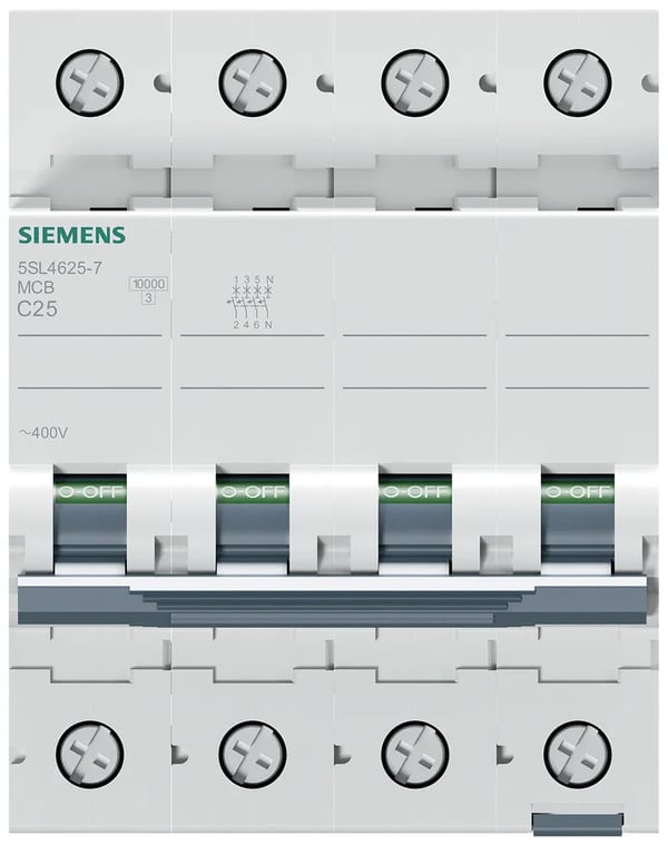 Siemens 5SL46257 5SL4625-7 Ledningssikkerhedsafbryder 25 A 400 V