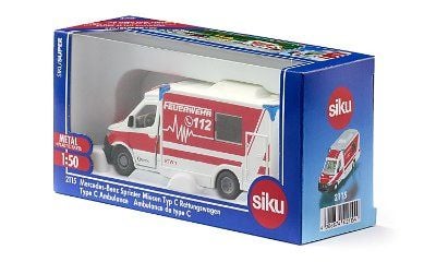 Siku Mercedes-Benz Sprinter Miesen Type C Ambulance, Ambulanssimalli, Esikoottu, 1:50, Mercedes-Benz Sprinter, Ei sukupuolirajoitusta, Metalli, Muovi