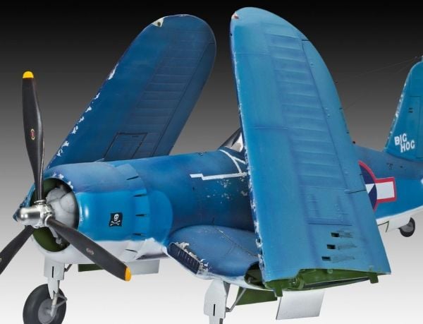 Revell Vought F4U-1A CORSAIR, Luftfarkostmodell med fast vinge, Monteringssats, 1:32, Vought F4U-1A Corsair, Hankoppling, Plast
