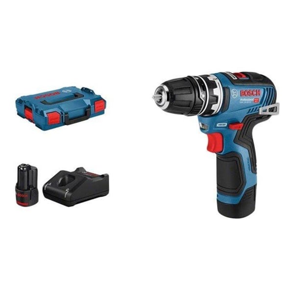 Bosch-ruuvinväännin GSR12V-35FC 2X3A GFA L-L-BOXX