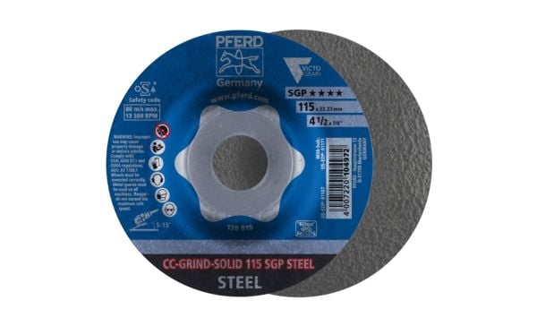 PFERD 64187116, 11,5 cm, 2,22 cm, 13300 RPM, 10 stykker