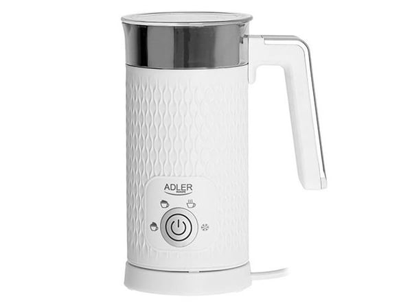 Adler AD 4494, Automatisk melkeskummer/varmer, Metallisk, Hvit, 130 ml, 300 ml, 0,3 l, Varm & Kald