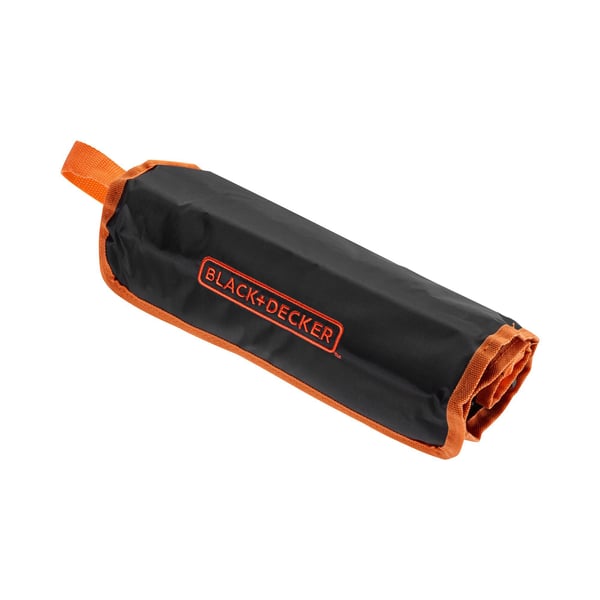 BLACK+DECKER A7063-QZ työkalusarja, 76 osaa, rullalaukussa, musta/oranssi
