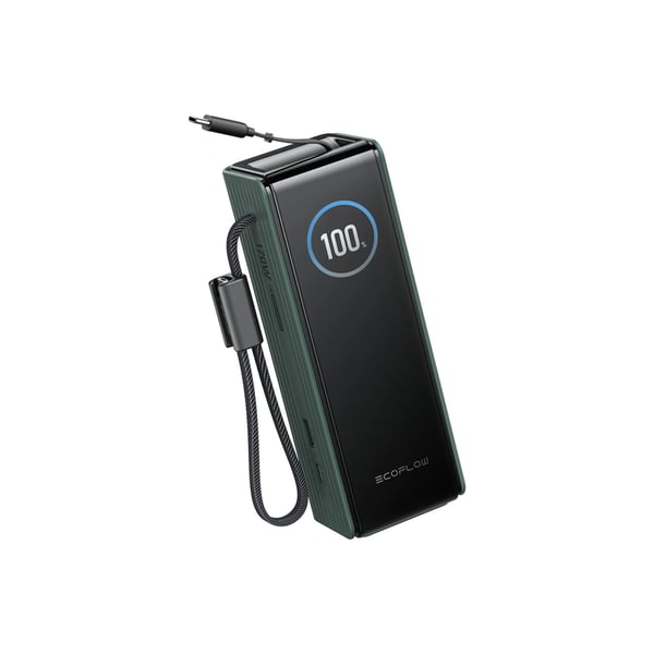 EcoFlow RAPID (25000 mAh, 170 W) – Innebygd kabel – Powerbank – Sølv