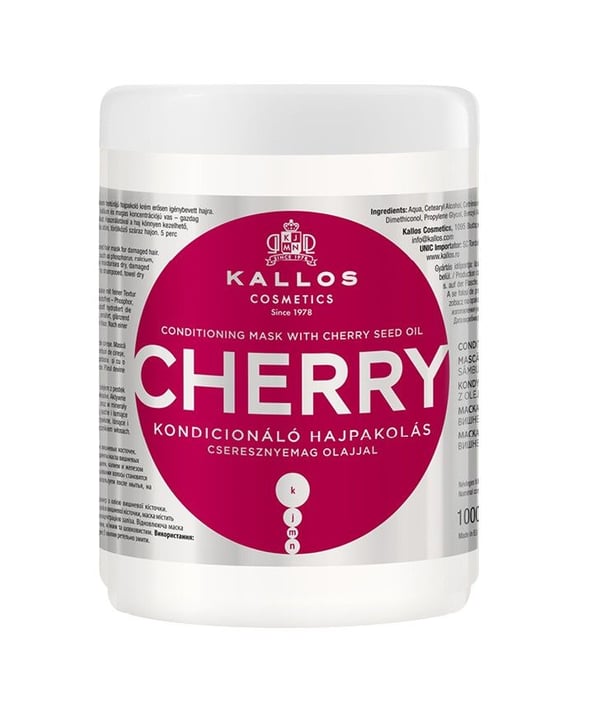 Kallos KJMN Maska Kirsebær 1000ml