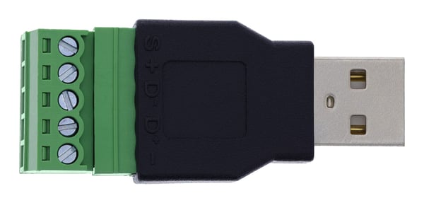 InLine 92504A, Svart, Grön, Hane/Hona, Rak, 26/16, 300 V, 10 mO