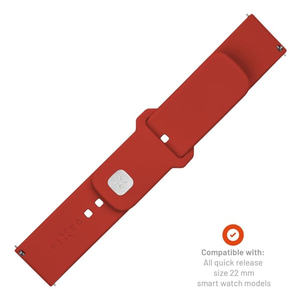 FIXED FIXSST2-22MM-RD, Kellon hihna, Mikä tahansa tuotemerkki, Alligator Watch Pro (Y80), Watch Pro X (Y32) Amazfit GTR 2, GTR 2e, GTR 3, GTR 3 Pro...