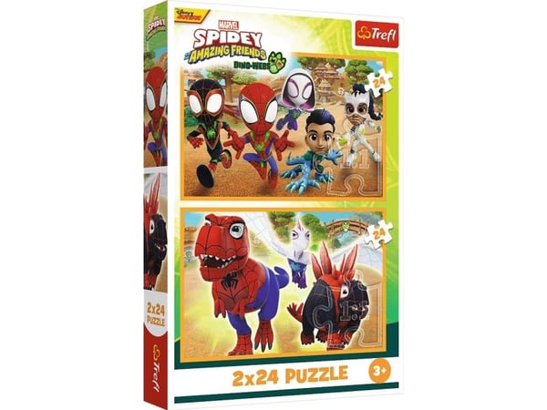 Trefl 34432, 24 styck, Dinosaurier, 3 År