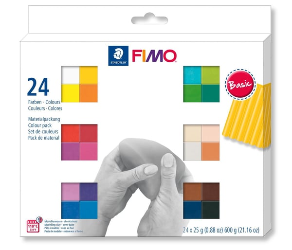 Modellervoks FIMO®-soft Staedtler® ass. farver - (24 stk.)
