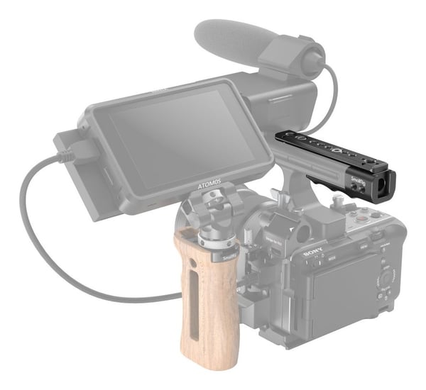 SmallRig MD3490, Adapter for håndtaksforlengelse, Sort, Aluminium, 1/4, 3/8", China, Sony FX30 / FX3 XLR Handle