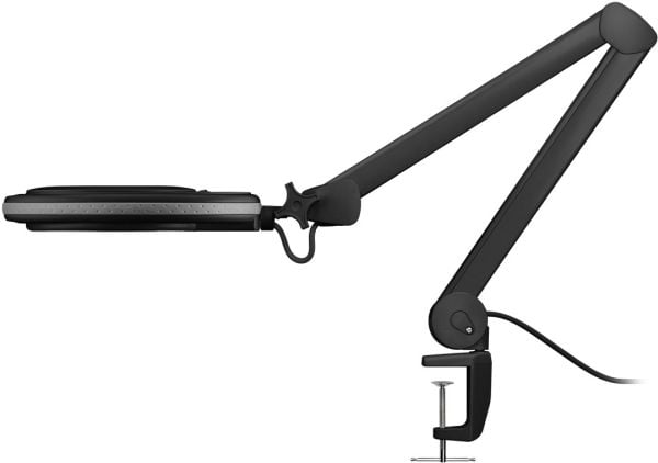 Goobay 65575 LED-suurennuslamppu puristimella 650 lm 1,75x, musta