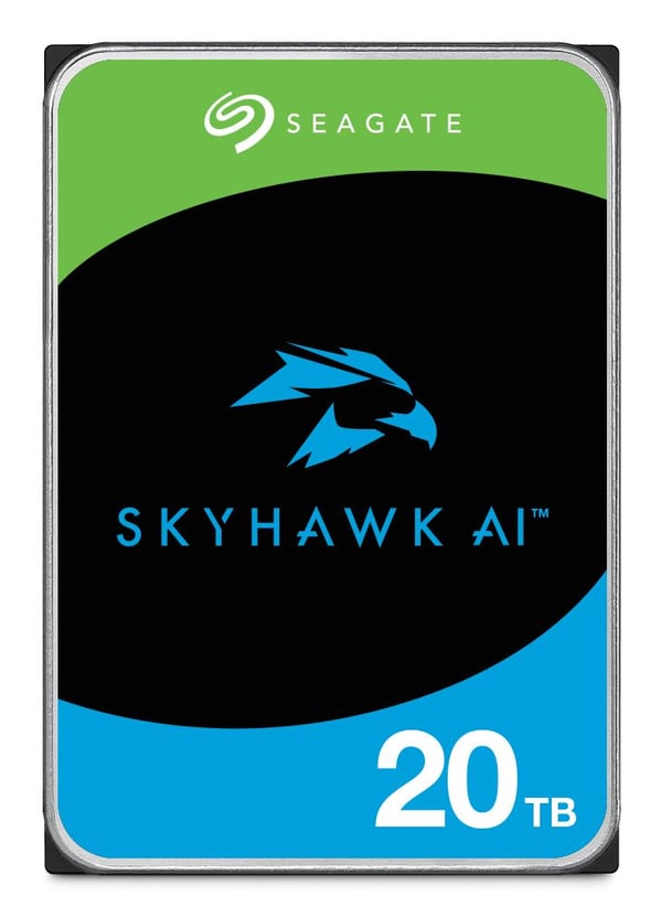 Seagate SkyHawk AI ST20000VE004 - Harddisk - 20 TB - intern - 3.5" - SATA 6Gb/s - buffer: 512 MB - med 3-års Seagate Rescue Data Recovery