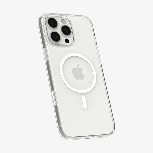 Spigen Thin Fit T (Mag Fit), Mobilskal, Apple, iPhone 16 Pro, 16 cm (6.3"), Transparent, Vit
