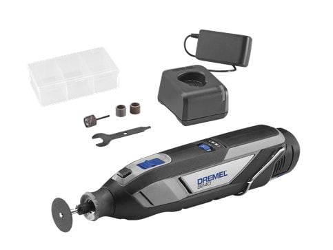 Sladdlöst multifunktionsverktyg 8240-5, 12Volt (svart/grå, Li-Ion-batteri 2Ah, 5-delat tillbehör)