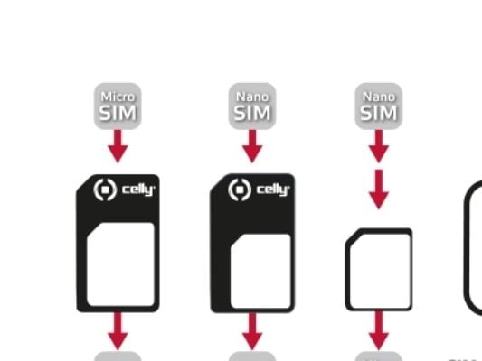 CELLY - Adaptersett for SIM-kort