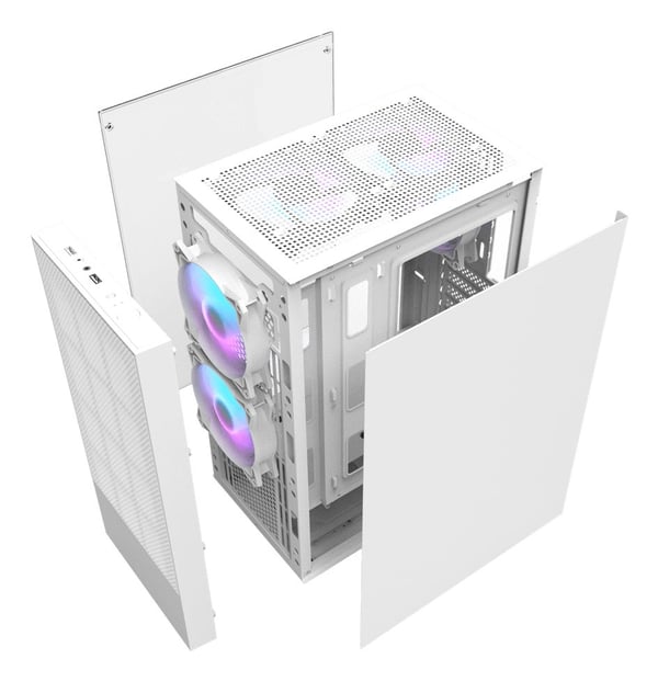darkFlash A290, Tower, PC, Vit, ATX, ITX, Mini-ATX, SPCC, Härdat glas, 16 cm