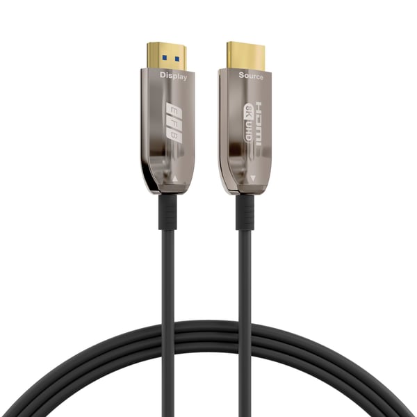 EFB Elektronik HDMI-21-00008, 30 m, HDMI Type A (Standard), HDMI Type A (Standard), 3D, 48 Gbit/s, Svart, Rustfritt stål