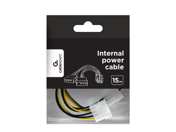 Gembird CC-PSU-6 - Strømadapter - 3 pin internstr (hann) til 6-pins PCIe-strøm (hann)