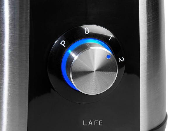Lafe LAFBLE46185, Bänkmixer, Pulsfunktion, Iskrossning, 600 W, Svart, Rostfritt stål, Transparent