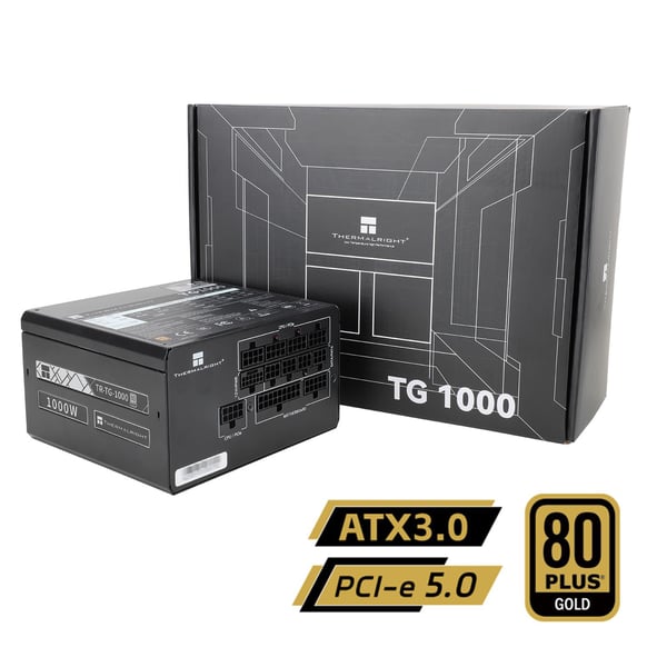 Thermalright TG-1000 virtalähde 1000 W 80 PLUS Gold täysin modulaarinen musta