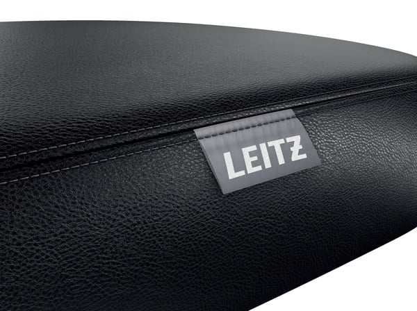 Leitz Ergo arbeidskrakk med hjul og komfortsete, Polstret Sete, Svart, Skum, Metall, Svart, 5 hjul