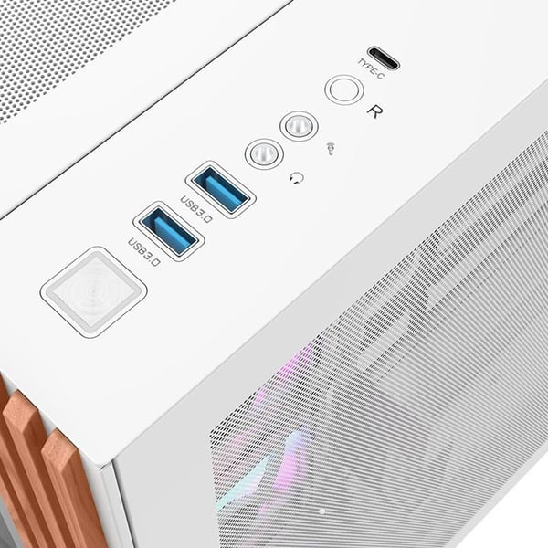 Thermaltake View 380 WS ARGB, Midi Tower, PC, Hvit, ATX, Micro ATX, Mini-ITX, SPCC, Herdet glass, Spilling