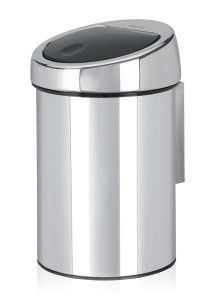Brabantia Touch Bin - 3 l - rund - stål - rostfritt stål - 18,5 cm - 280 mm (36 39 62)