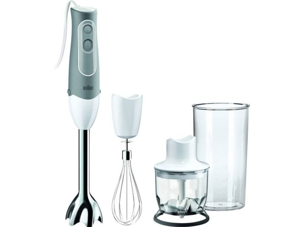 Braun Multiquick 5 MQ 525 Omelette - Håndmikser - 600 W - hvit/grå