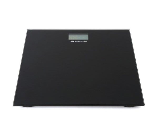Omega OBSB, Elektronisk personvåg, 150 kg, 100 g, Svart, kg, lb, st, Rektangel