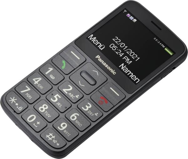 Panasonic KX-TU160EXG, Perusmalli, Yksittäinen SIM, 6,1 cm (2.4"), 0,3 MP, Bluetooth, Musta